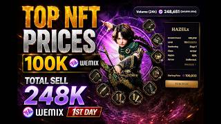 Legend of Ymir Hazel TOP NFT Prices 100K Wemix & 1st Day total Sell