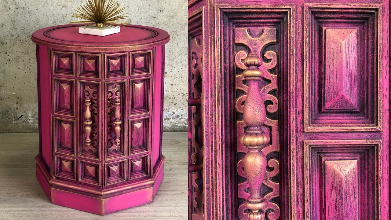 How to Flip Furniture With Pink Chalk Paint - Bellewood Cottage