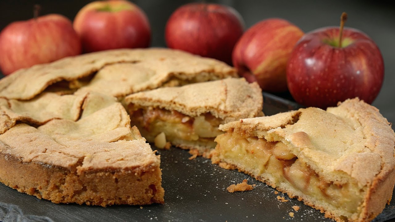 Знаменитый немецкий яблочный пирог, который сводит мир с ума! Больше яблок, чем теста!