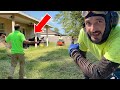 Man CLAIMS ALL his Mowers Broke! Watch US Mow this Overgrown Lawn FREE!