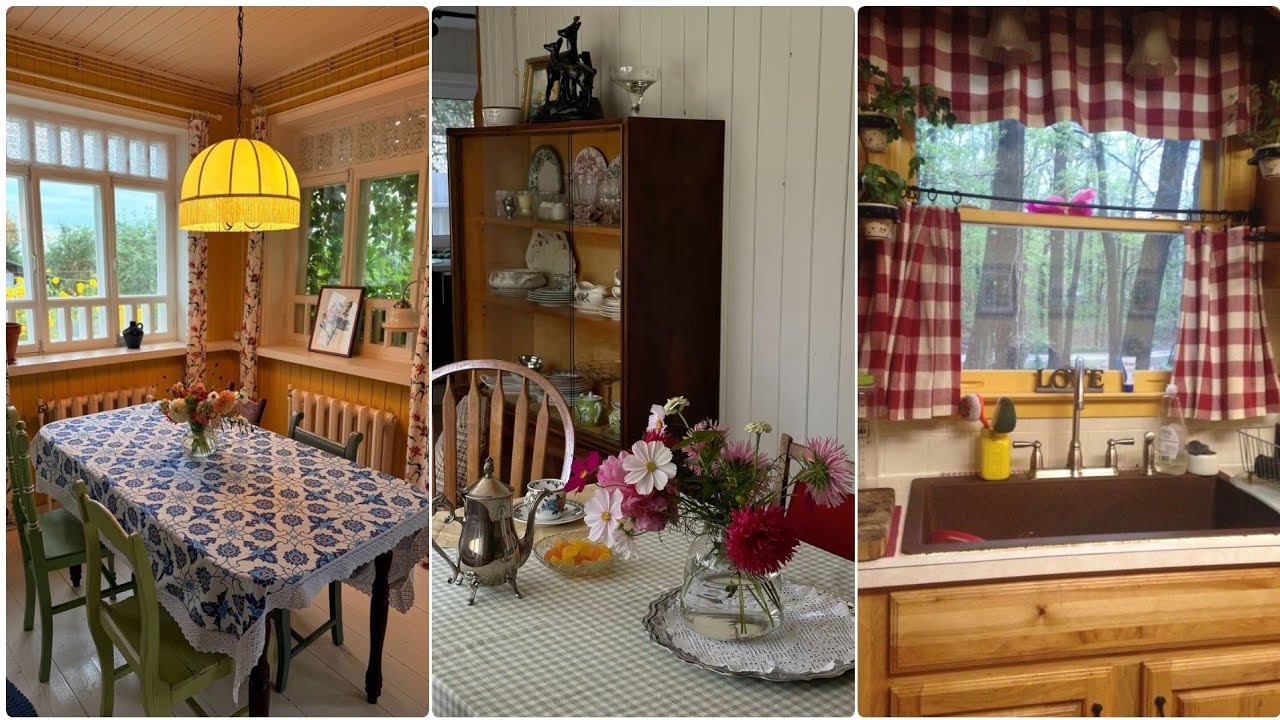 Идеи оформления загородного дома в винтажном стиле, вдохновленные английской сельским усадьбой. #...