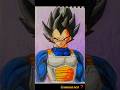 Vegeta realistic drawing ☠️ #goku #dragonball #shorts #drawing #video #viral #vegeta #naruto #gojo