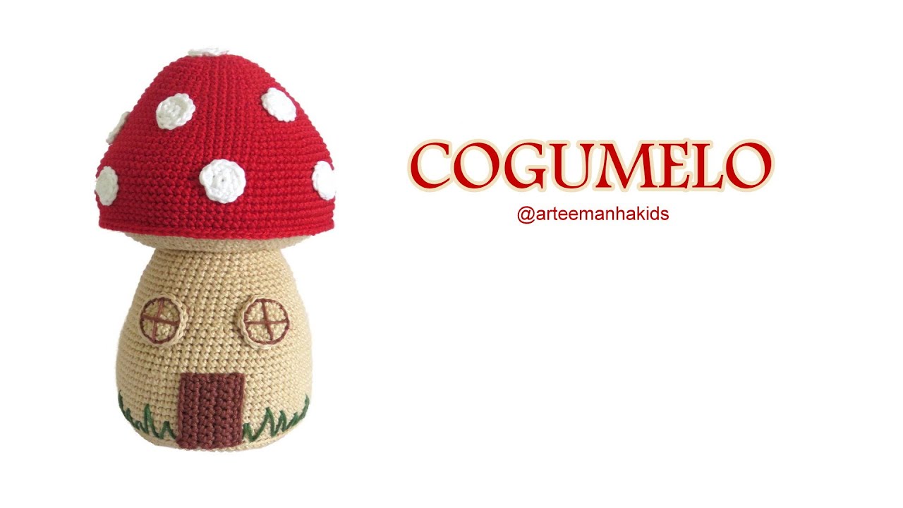 Cogumelo Chaveiro Amigurumi - por @ArteeManhaKids 