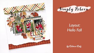 Process Video: Hello Fall Layout | DT Simple Stories Cider and Donuts Collection