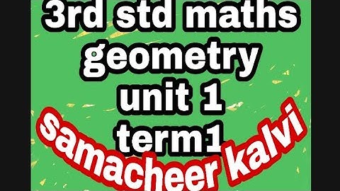 3rd standard maths- geometry-Unit 1-term 1