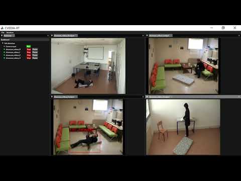 Fallen person detection algorithm - video from CVEDIA