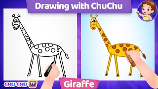 How to Draw a Giraffe + More Drawings with ChuChu - ChuChu TV Drawing Lessons for Kids