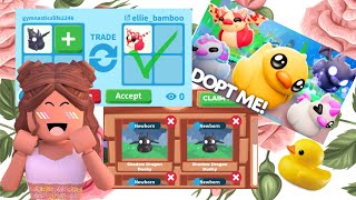 RUBBER DUCKS ARE HERE! Opening new duck boxes trading and more in adopt me! +shadow duck giveaway!