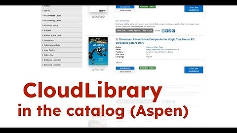 Using CloudLibrary on Aspen Discovery | Five Minute Fridays