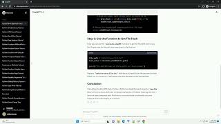 Python Get File Hash Sha256