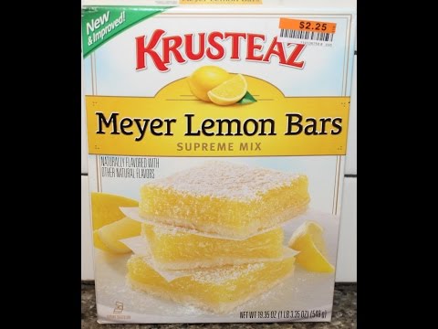 Making Krusteaz Meyer Lemon Bars & Review