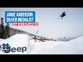Jamie anderson silver medalist  jeep womens snowboard slopestyle  x games aspen 2022