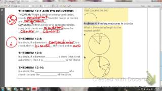 MATHIS GEOM Lesson 12-2 Chords and Arcs