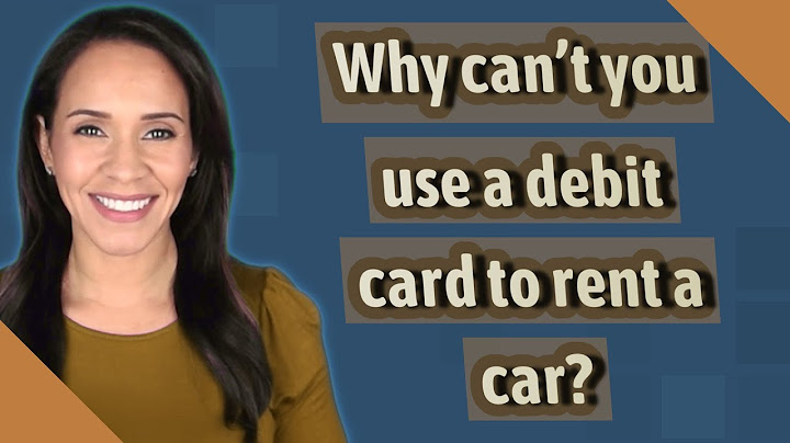Car rental that accept debit cards without a credit check