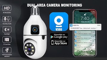 How to setup Dual Lens V380 bulb wifi camera Pro WiFi Camera