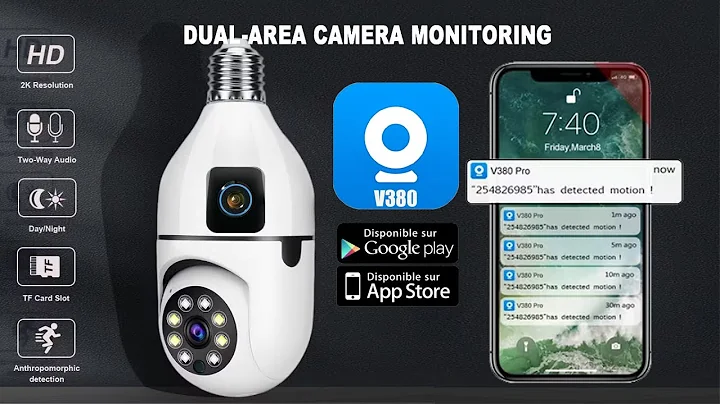 How to setup Dual Lens V380 bulb wifi camera Pro WiFi Camera