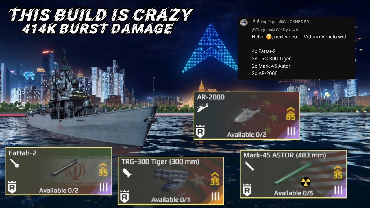 IT Vittorio Veneto with a crazy build !! 414k Burst damage ! I try your build (Part.2) 