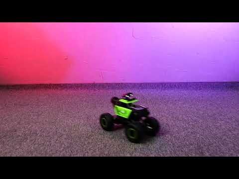 Джип на радіокеруванні з підсвічуванням та гумовими шинами акумулятор 3.7V функціональна підвіска для дітей, видео 1