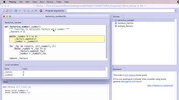 Thonny Debug : HCF Program