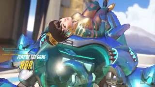 D.Va ultimate quad kill & showbutt