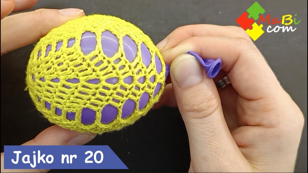Szydełkowe jajko Wielkanocne nr 20/Crochet Easter egg No 20