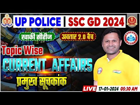 UP Police 2024 Current Affairs Class, प्रमुख सूचकांक Class, SSC GD Current Affairs By Sonveer Sir