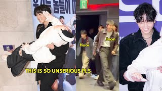 Jungkook’s carrying the Eunwoo doll bridal style and wave at the cameras🤣THIS IS SO UNSERIOUS PLS