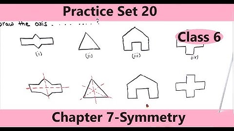 6th Std Math Practice Set 20 / Symmetry / Standard 6 practice set 20 / Maharashtra  State Board