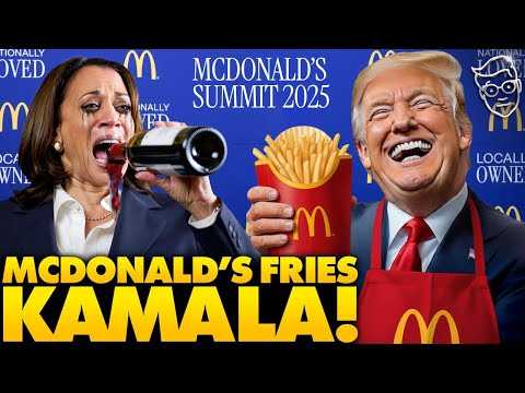 YIKES: McDonalds Finally CONFIRMS Kamala NEVER Worked at the Company, Trump Announces as Crowd Roars