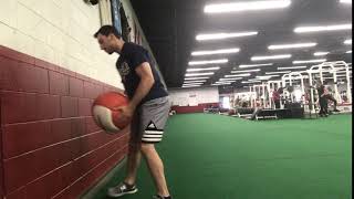 Medball Scoop Drop Step