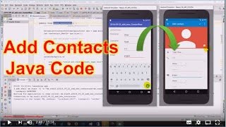 Android Studio #24: Add Contacts Person Email Phone by Batch Operations screenshot 2