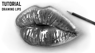 How to draw realistic lips | step by step tutorial