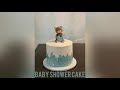 Baby shower buttercream cake