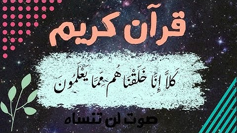 قرآن كريم | صوت لن تنساه | تلاوة مرئيه { كَلاَّ إِنَّا خَلَقْنَاهُم مِّمَّا يَعْلَمُونَ }