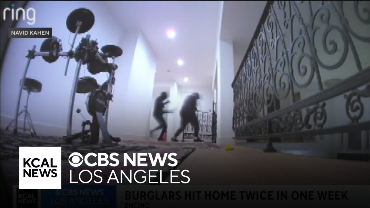 Burglars hit Encino home twice in the same week - YouTube