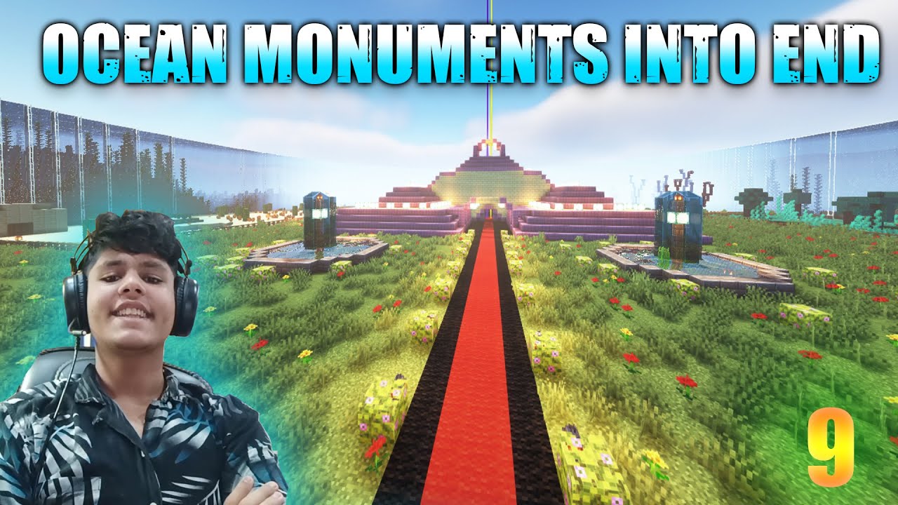 I Transformed An Ocean Monument Into The End In Minecraft | HAIRAANSMP ...
