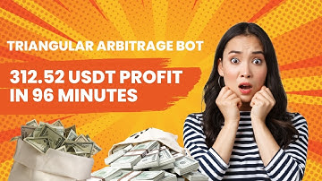 312.52 USDT Profit In 96 Minutes - Crypto Triangular Arbitrage Bot Result - AlgoArray One