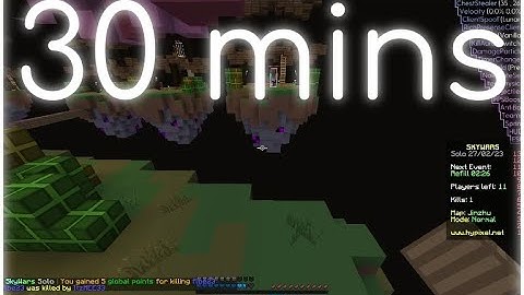 30 mins for hacking on blocksmc | CrossSine Client | uncut