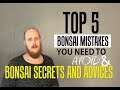 TOP 5 Bonsai Mistakes You Need To Avoid / TOP 5 Bonsai Secrets And Advices