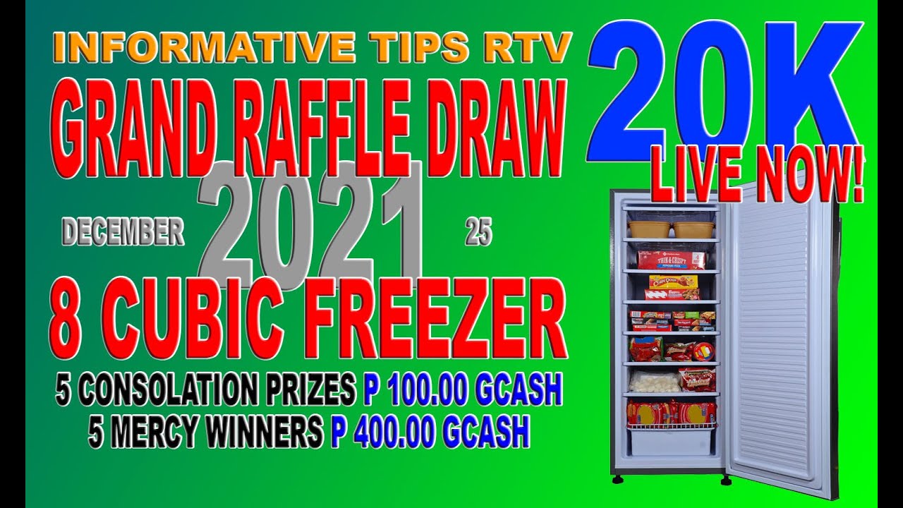 Freezer Raffle Grand Raffle draw 2021 | 8 CUBIC FREEZER | grand winner - YouTube