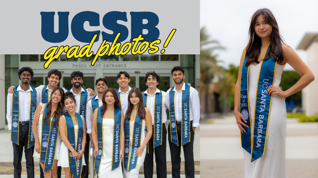 Taking our UCSB Grad Photos (very chaotic and sad)