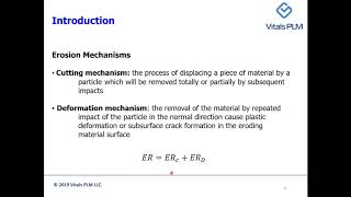 Vitals PLM Webinar - Erosion Modeling Using CFD