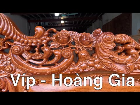 Video bộ bàn ghế hoàng gia luois 2022 gỗ hương đá | Đồ Gỗ... - youtube
