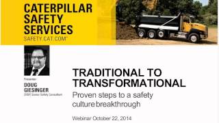 Safety Webinar Preview: Traditional to Transformational