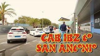 IBIZA's ☀️Taxi HOW MUCH! Ibiza Airport to San Antonio | Ibiza Adventure begins! SPAIN Ibiza Drive Ibiza Airport To San Antonio October 2020