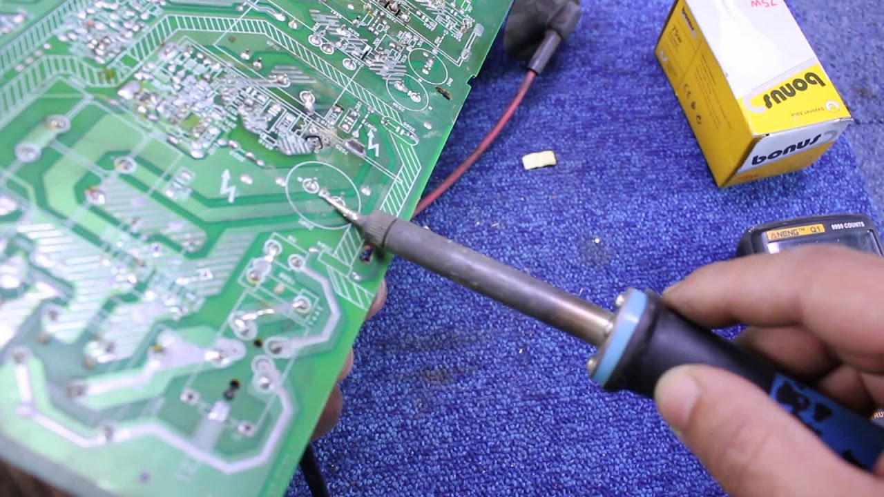 إصلاح باور سبلاي تلفاز  مع شرح طريقة فحص ايسي التدبدب والعديد من المعلومات في هذا الفيديو