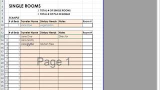 Rooming List Tutorial