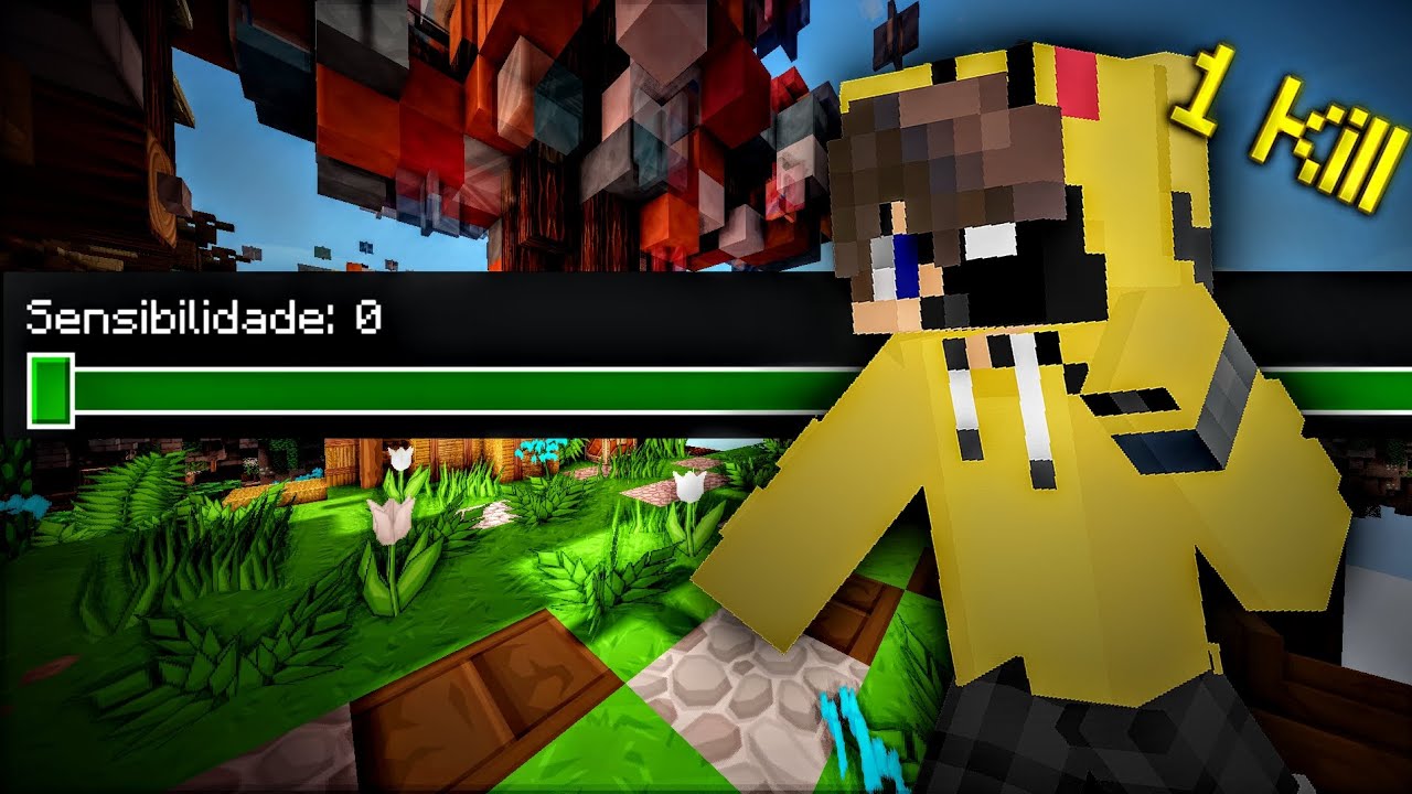 Skywars MAS a cada Kill eu ABAIXO minha Sensibilidade