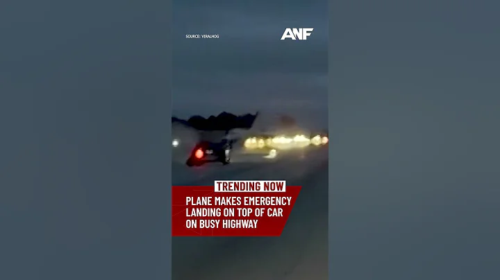 Plane makes emergency landing on top of car