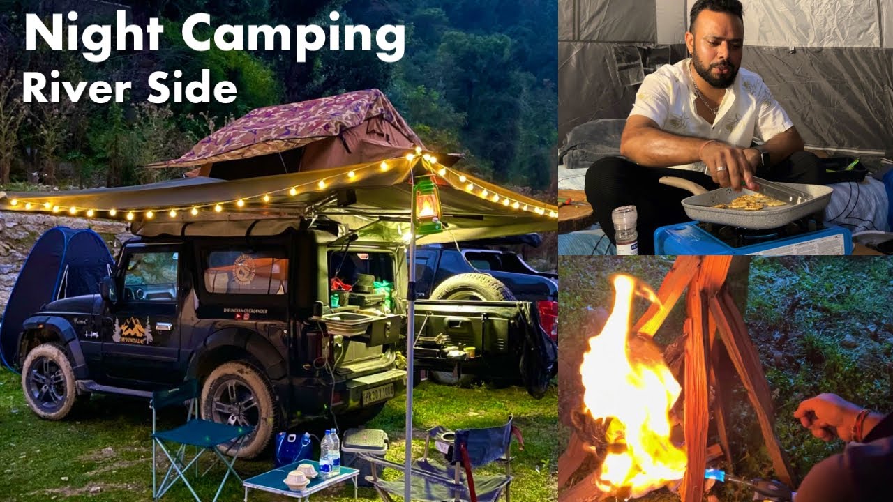 Night Camping & Cooking in Jungle | Mahindra Thar Overlanding| 